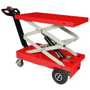 Electric Hand Carts Trolleys Powered Electric Trolley Hand Cart Battery Operated Platform Cart Lift Table