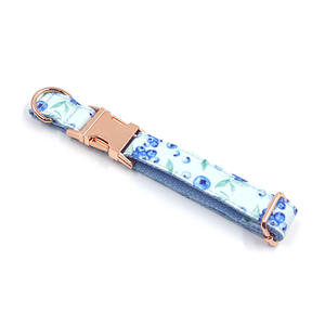 <span class=keywords><strong>Collar</strong></span> de perro con patrón de arándanos de lujo para cachorro, diseño de hebilla de Metal ajustable con Material de nailon impreso, fabricante Bumopet - Product Image 5