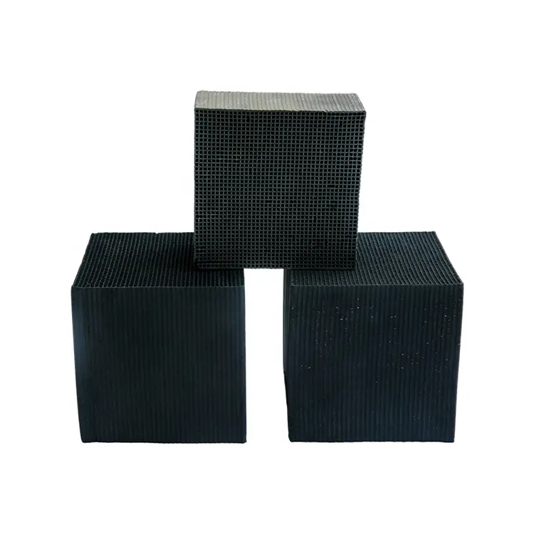 Honeycomb activated carbon cube deodorant honeycomb activated carbon block filter