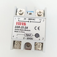 Relais statique monophasé SSR-25DA 25A 220V 380V Contrôle CC AC 40DA 80DA 60DA