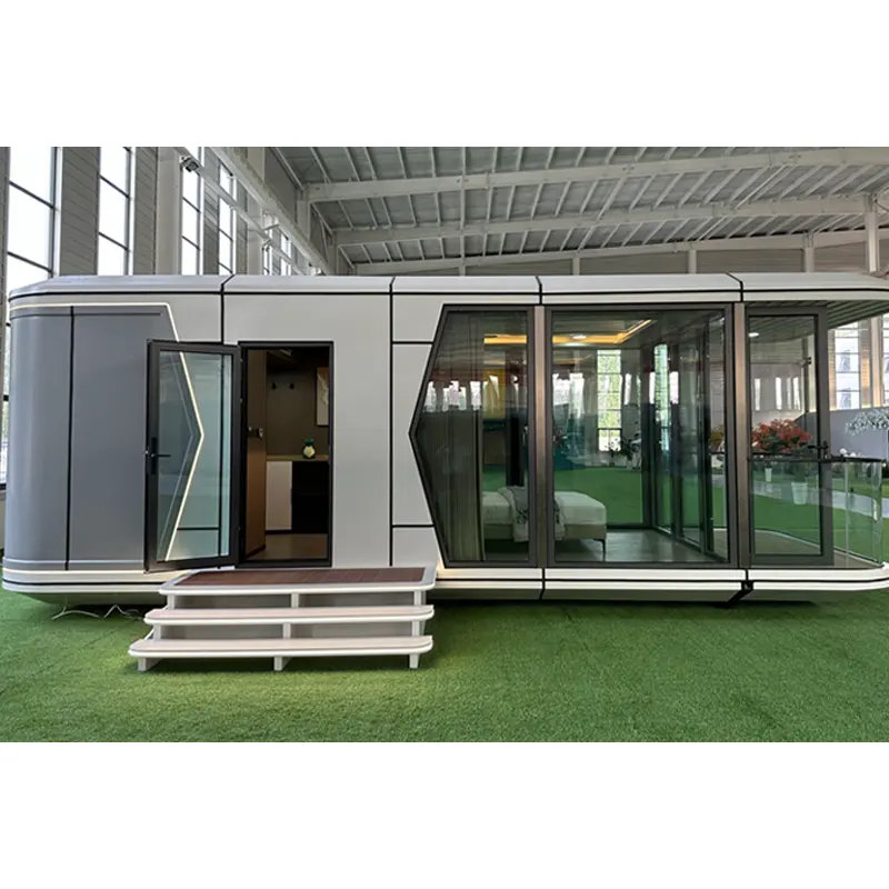 Modern 20ft Mobile Prefab Tiny House by China Space Capsule Sandwich Panel Material for Living Room Workshop Warehouse
