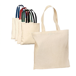 Bolsa de tela de algodón 100% con logotipo personalizado impreso, con serigrafía de alta calidad y diseño de flores naturales, bolsas de compras. - Product Image 1