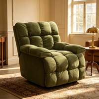 Moderner Quadratischer Stoff-Loungesessel Komfortabler Einzelsitz-Sofa Minimalistischer Freizeitsessel für Wohnzimmer Apartment Hotel