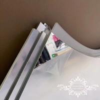 Tops de table de mariage acrylique or et argent miroir