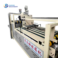 Máquina de cartón semiautomática de alta calidad, máquina encoladora de carpetas para hacer cajas de cartón