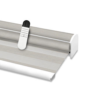 ستائر زيبرا كهربائية ذات طبقتين للنهار والليل، تصميم بسيط وعصري مع تحكم عن بعد ذكي من جوجل للنوافذ - Product Image 1