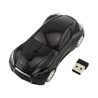Mouse Nirkabel Ergonomis 24G Gaya Infiniti, Aksesori Komputer Kreatif, Optik, Senyap, Model Mobil, Tersedia