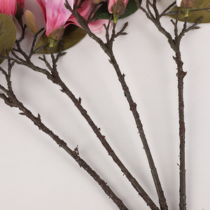 Fleur artificielle 3D Magnolia, fleur en soie blanche et rose clair, haute simulation, décorations pour mariage et maison - Product Image 2