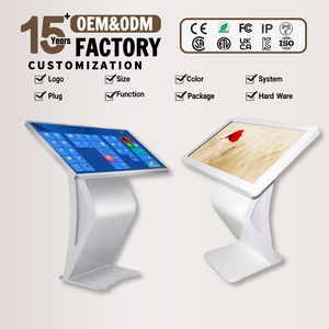 Pantalla Digital Publicitaria de Pie de 21.5-85 Pulgadas, Kiosco Táctil Android 4K, Tótem Interior para Comercios, Centros Comerciales y Empresas - Product Image 1