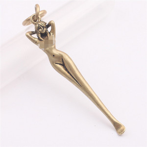Brass Ear Pick Keychain Creative Pendant For Men And Women Gift - Product Image 2