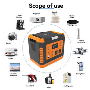Fuente de Energía Portátil para Exteriores, 220V, para Camping y Auto, 1200/2000W, Almacenamiento de Energía de Emergencia, Carga Inalámbrica MPPT para el Hogar - Product Image 4