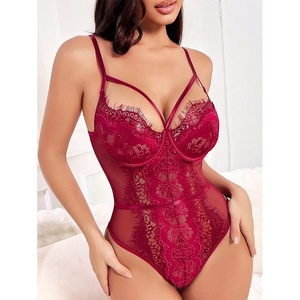 Pigiama Sexy e romantico, tuta trasparente in pizzo da donna seducente, mezzanotte passionale - Product Image 4