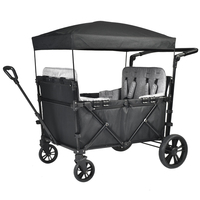Nouveau chariot de voyage multi-terrain pliable pour bébé, poussette, chariot de transport, chariot utilitaire en acier inoxydable, vente chaude