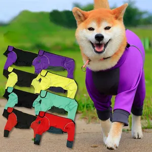 Wholesale Pet Apparel Four Leg Custom Logo Dog Clothing Fashion Pet Clothes Luxury Reflective Pet Dog Jumpsuit