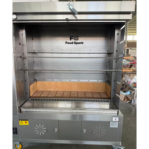 Machine à rôtir/Barbecue commerciale professionnelle en acier inoxydable pour <span class=keywords><strong>poulet</strong></span> au charbon de bois et au gaz - Product Image 3