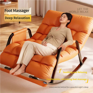 <span class=keywords><strong>Fauteuil</strong></span> inclinable à bascule <span class=keywords><strong>moderne</strong></span> en métal pour une personne, idéal pour balcon, salon et chambre à coucher – Mobilier de loisirs pour la maison - Product Image 2