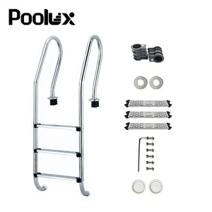 316ss Pool equipment accessory 2/3/4/5steps Anti-slip With Safety Swimming Pool Ladder 304 stainless steel for swimming pool