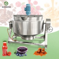 Marmite chauffante électrique inclinable de 200 L (50 Gallons) pour gaz GPL, avec agitateur et remplissage par le couvercle, pour la production de vapeur et la décapage de résidus.