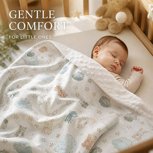 Nouvelle couverture en bambou pour bébé avec imprimé de dessin animé personnalisé, douce couverture en minky pour nouveau-né, garçons, filles, tout-petits, literie, cadeau - Product Image 4
