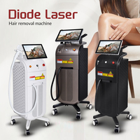 Épilateur laser à diode Huamei Ice Titanium, 755 808 1064, triple longueur d'onde, avec certification CE