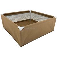 Récipient de pépinière d'aération épaissi pour le piment extérieur 20 gallons sac de culture en feutre Pots de graines de carotte en tissu non tissé