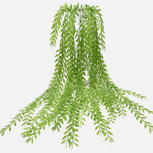 Ruyin Ramas Artificiales de Sauce de 30cm-100cm, Ramo Verde y Rojo, Planta Decorativa para Colgar en la Pared - Product Image 4