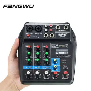 Nigeria Hot Selling Mini 4 Channel USB Audio Mixer Console mit BT