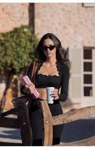 2025 nuevo conjunto de Yoga de manga larga de alta calidad para mujer, ropa deportiva personalizada para mujer - Product Image 2