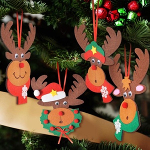 Kit de artesanía de Reno para <span class=keywords><strong>Navidad</strong></span>, 4 piezas, decoración de Reno de fieltro - Product Image 6