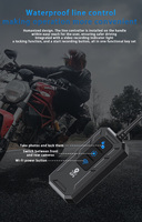 Caméra de tableau de bord de moto à double objectif 3 pouces 1080P WiFi GPS DVR, vue avant et arrière, étanche, antichoc, enregistreur vidéo pour moto