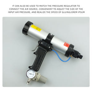 Industriale di qualità artigianale 300-310ML gomma dura pistola per colla pneumatica in alluminio canna di schiuma pistola in acciaio maniglia parti della macchina chimica - Product Image 5