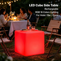Canapé modulaire LED design européen moderne, tabouret de bar d'hôtel à une place, 16 couleurs changeantes, batterie rechargeable, salon