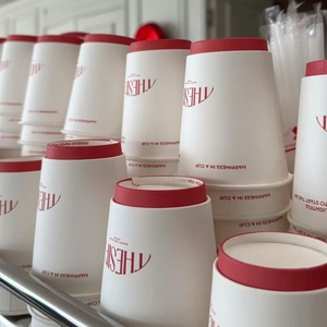Custom logo Arabic Style Eco <b>Disposable</b> 8oz 12oz Double Wall Hot Drink Karak Tea Gahwa Coffee Paper <b>Cup</b> Packaging Solution - Product Image 4
