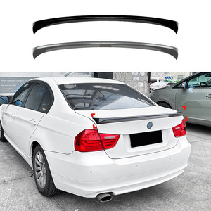 Bmw Rear Trunk Spoiler Wing Piano Black Carbon Fiber Texture Abs Material For E90 2005 2012 - Product Image 1