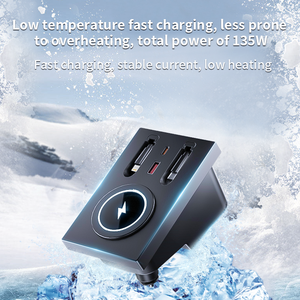 Compatible avec XC60/XC90/S90/S60 Chargeur de <span class=keywords><strong>voiture</strong></span> dédié Console <span class=keywords><strong>centrale</strong></span> Extension de station d'accueil Port USB sans fil Extension 1 an - Product Image 6