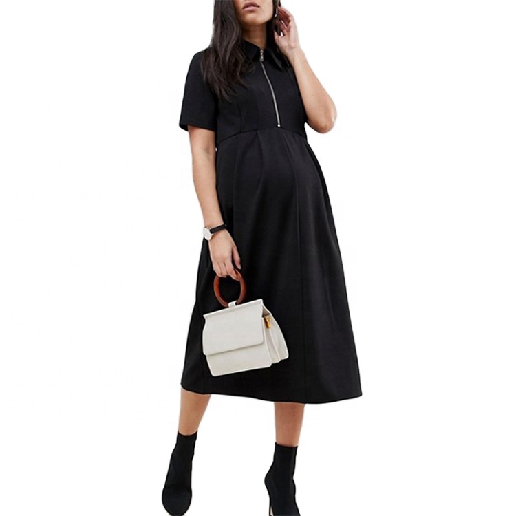 Breastfeeding Dresses Formal - Elegant Knee-Length Maternity Wear