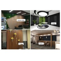 Colonne de séparation WPC carrée moderne, grain de bois écologique, tube 100x50, étanche, longueur personnalisable, pour salon domestique
