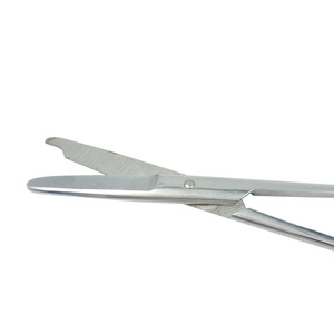 กรรไกรตัดไหมผ่าตัดสแตนเลสทางทันตกรรม ยาว 10 ซม. กรรไกรแพทย์แบบมีรอยบาก พร้อมกรรไกรผ่าตัดแบบไม่เคลือบพลาสติก - Product Image 3