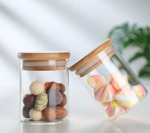 Bouteille en verre personnalisée pour le stockage des épices OEM & ODM lot de bocaux en verre vente de gros ensemble de bocal en verre avec couvercle en bambou - Product Image 6