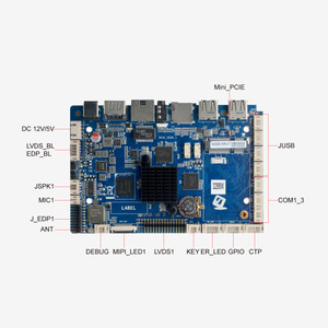 Placa de control SK32B con MIPI EDP EMMC, procesador Mali-T764 de cuatro núcleos Cortex-<span class=keywords><strong>A17</strong></span>, RAM DDR4, 3 puertos TTL y 9 puertos USB, placa integrada - Product Image 1