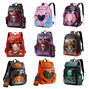 Oem Low Moq Custom Ita <b>Backpack</b> manufacturer Goth Design Transparent Window Pin Display Insert <b>Backpack</b> Comic Convention Bag - Product Image 5