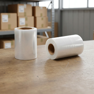 Film étirable transparent à fentes, qualité alimentaire, pré-découpé, LDPE, largeur étroite, pour emballage manuel, vente en gros - Product Image 1