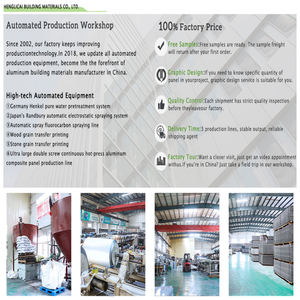 Panel dinding eksterior ringan bahan bangunan kayu Aluminium pelapis Panel komposit tahan air - Product Image 5