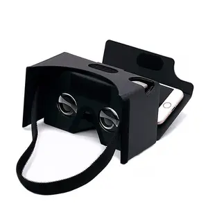 Óculos de realidade virtual 3d, óculos de papelão branco vr com impressão de caixa de lentes de cartão