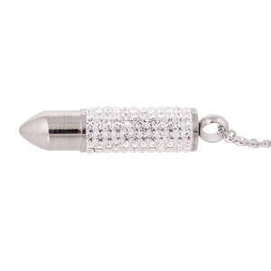 Collier pendentif diamant 50MM, taille brillant ronde, blanc, pour usage quotidien, design géométrique - Product Image 3