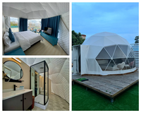 Dôme Géodésique Prix Usine pour Glamping Extérieur Igloo Maison Dôme avec Salle de Bain Préfabriqué