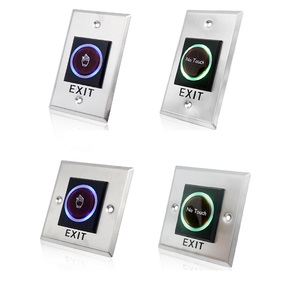 Trắng 12V cửa mở chuyển đổi phát hành Nút truy cập an ninh sản phẩm Thiết bị chuyển mạch kiểm soát truy cập cảm ứng nút thoát - Product Image 6