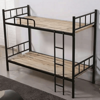 Lit superposé en acier robuste sur mesure avec barrière de sécurité, échelle robuste, lit double en métal durable pour dortoir scolaire, auberge de jeunesse, personnel