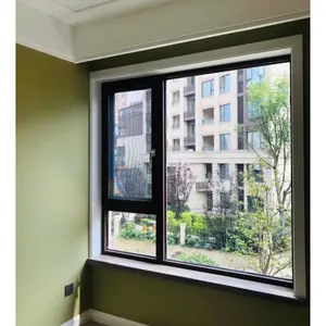 High quality custom ventilation window fixed glass windows wooden window design