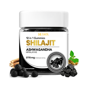 Complément alimentaire en gommes de Shilajit pur de l'Himalaya, marque privée ODM/OEM, avec enzyme et acide fulvique, plus de 85 oligo-éléments - Product Image 1